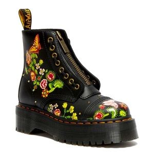 New Dr Martens Sinclair Floral Bloom Platform Boots size 7!!!